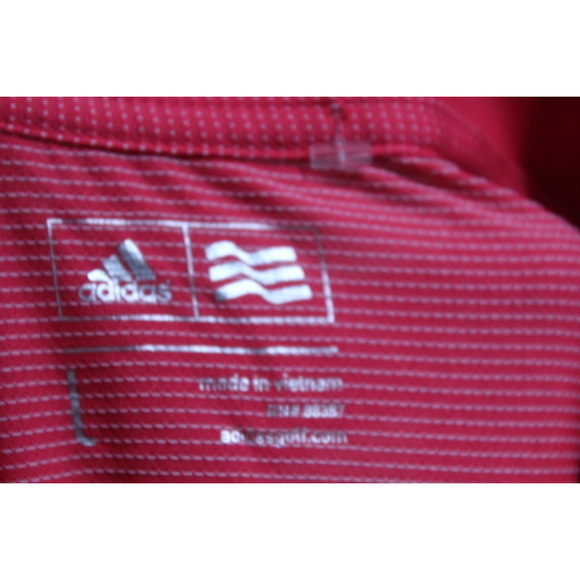 Adidas Women Red SweatShirt Golf Polo 3/4th Sleeve Size Small - Picture 2 of 7